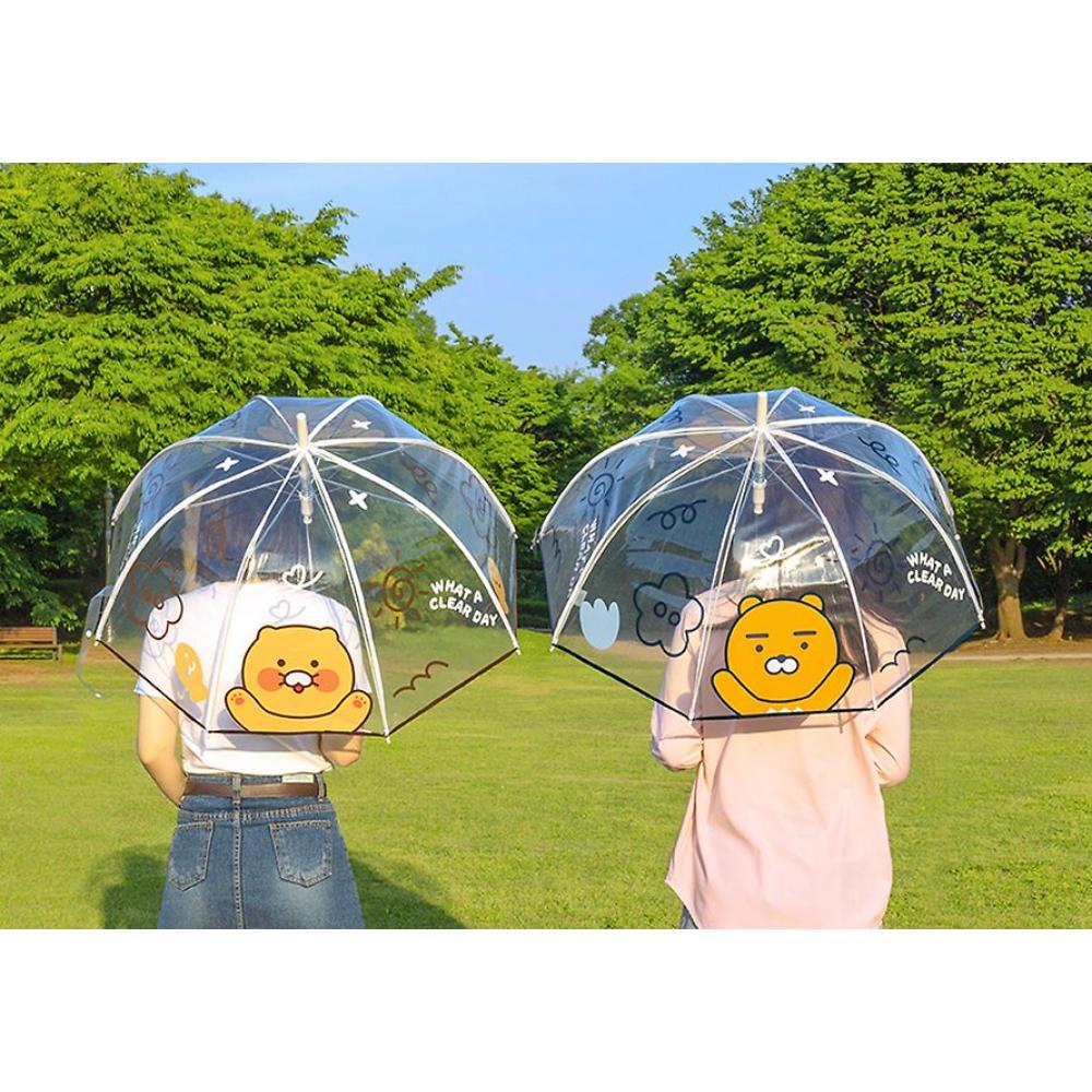 Kakao Friends - Dome-Shaped 8K Transparent Umbrella