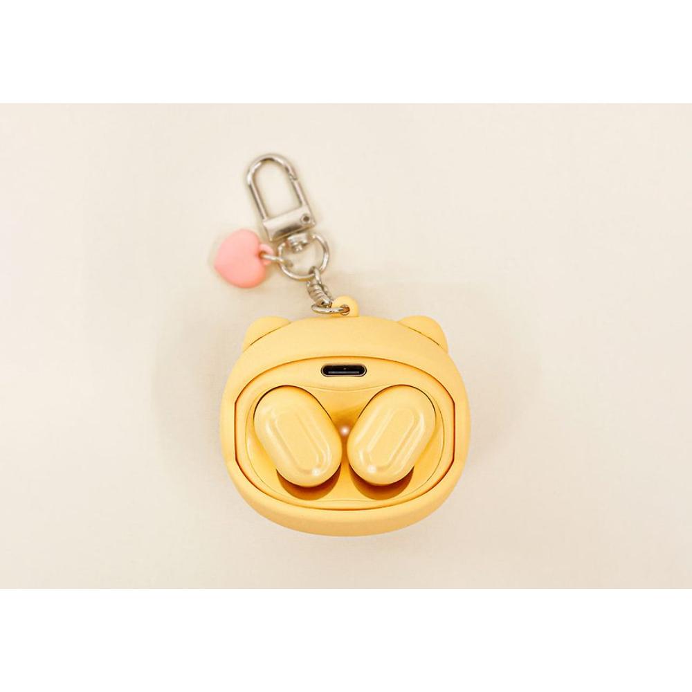 Kakao Friends - Choonsik Face Moving Wireless Earphones Keyring