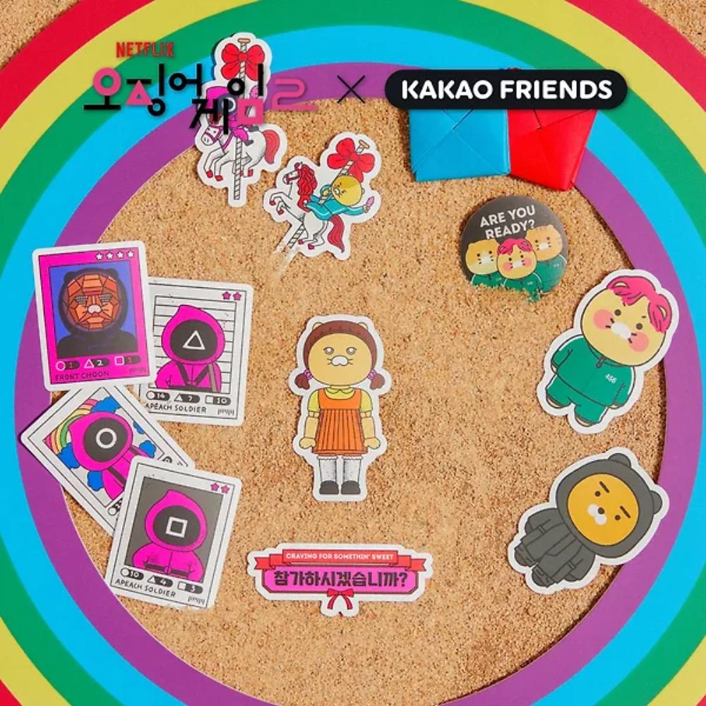 Netflix Squid Game 2 x Kakao Friends - Ryan & Choonsik Sticker Pack