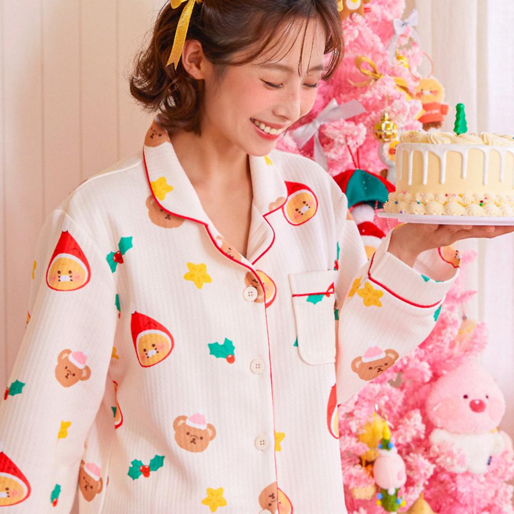 Kakao Friends - Merry Choon Christmas Quilted Pajamas Set