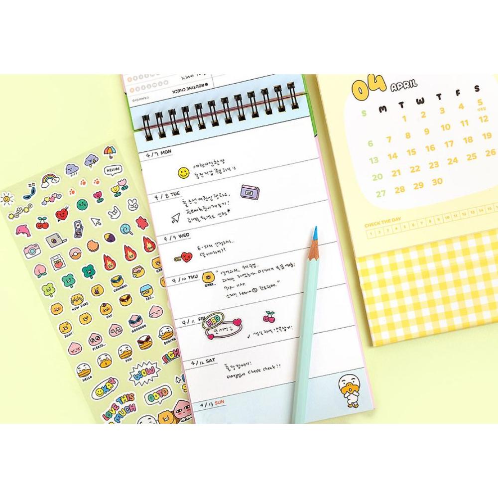 Kakao Friends - Seichee's 2025 Vertical Weekly Planner