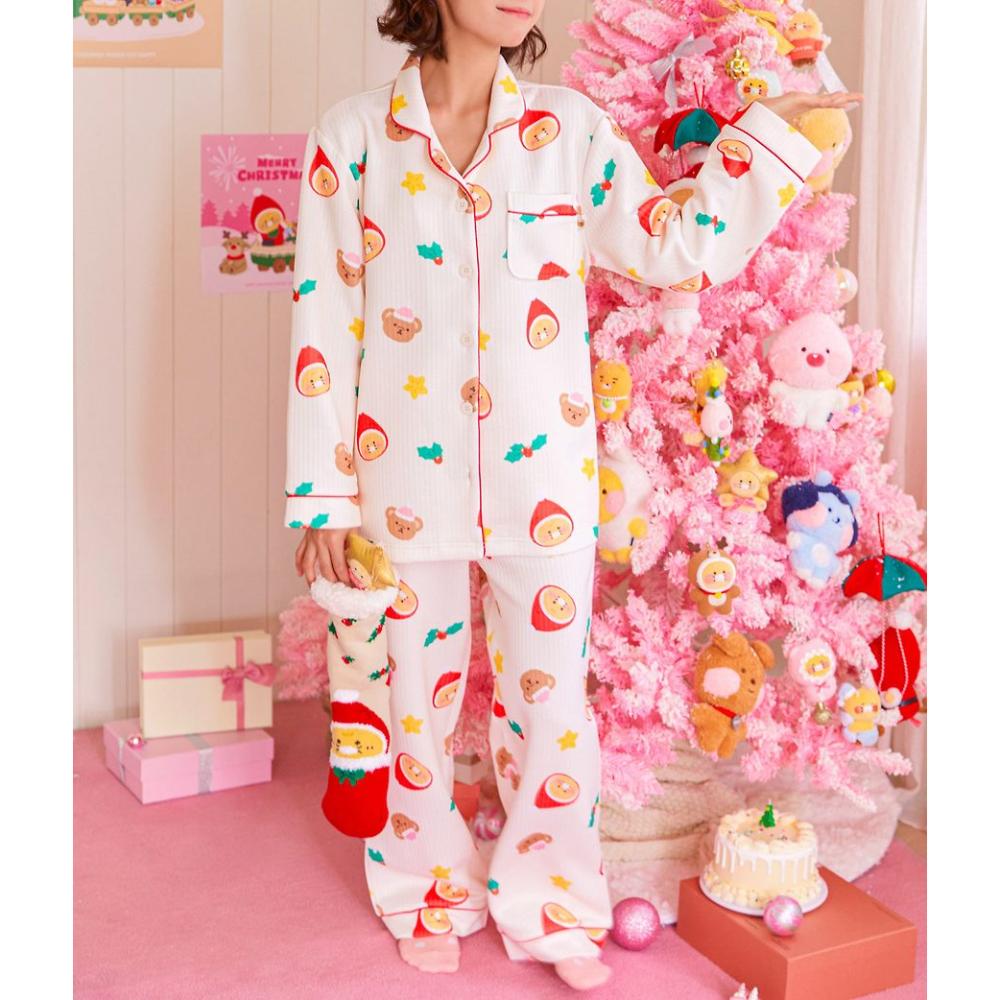 Kakao Friends - Merry Choon Christmas Quilted Pajamas Set