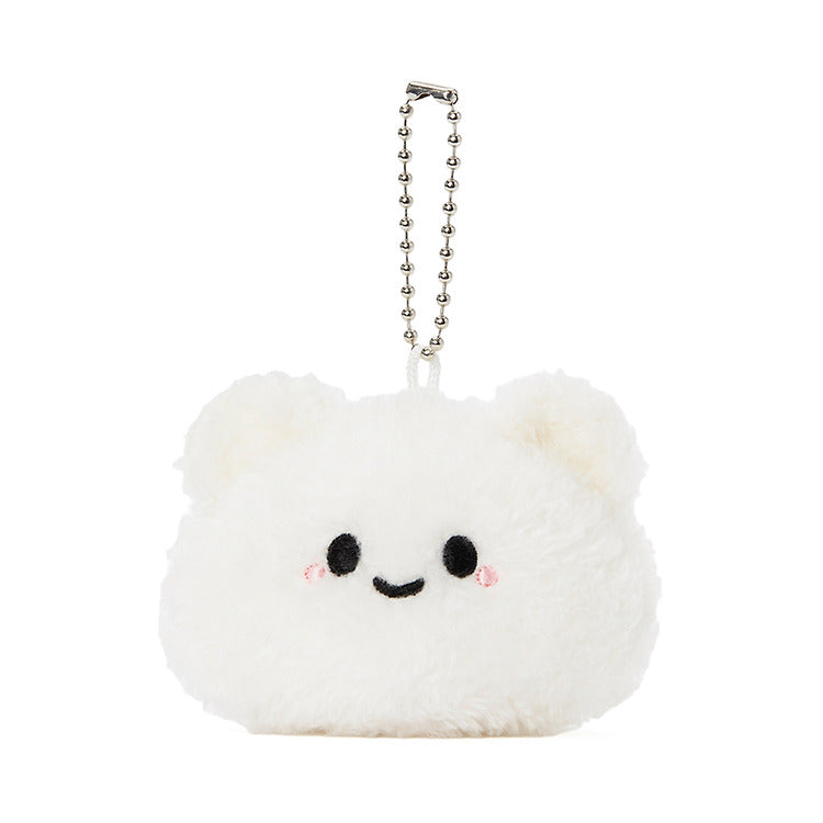 Kakao Friends - Cute Bear Face Plush Keyring