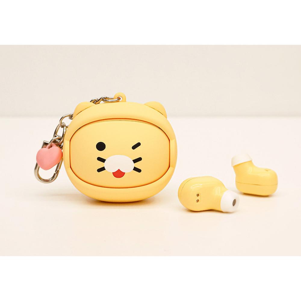 Kakao Friends - Choonsik Face Moving Wireless Earphones Keyring