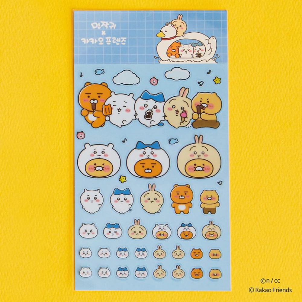 CHIIKAWA x Kakao Friends - Ryan & Choonsik Transparent Sticker