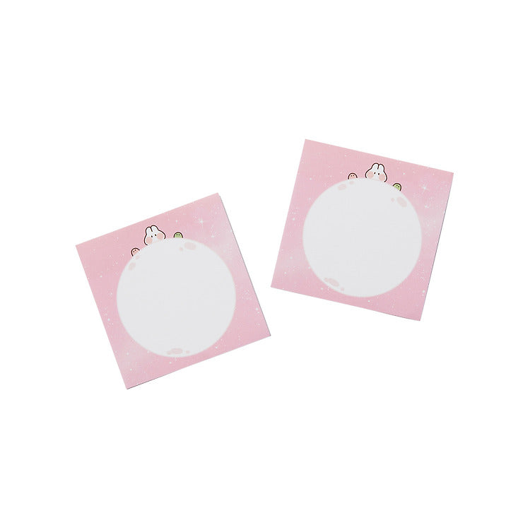 Kakao Friends - Cute Bear Pink Space Rice Cake Memo Pad