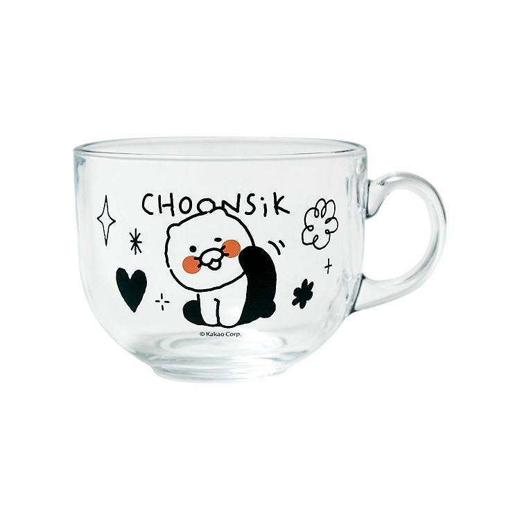 Kakao Friends - Doodle Doodle Choonsik Cereal Glass Bowl