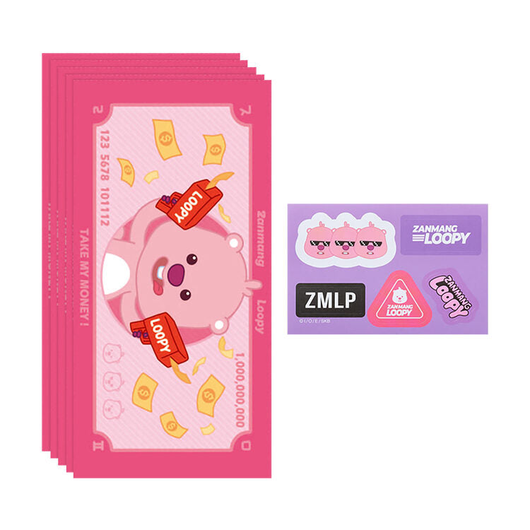 Kakao Friends x Zanmang Loopy - Janmangrupee Money Envelope Set