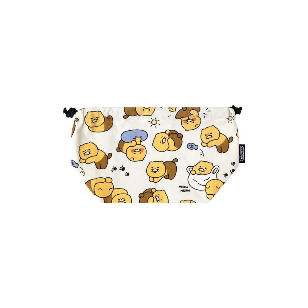 Kakao Friends - Choonsik Ordinary Pattern String Pouch