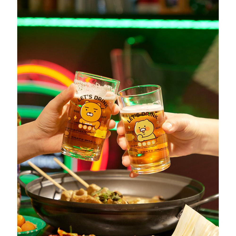 Kakao Friends - Ryan & Choonsik Soju & Beer Glass 4P-Set