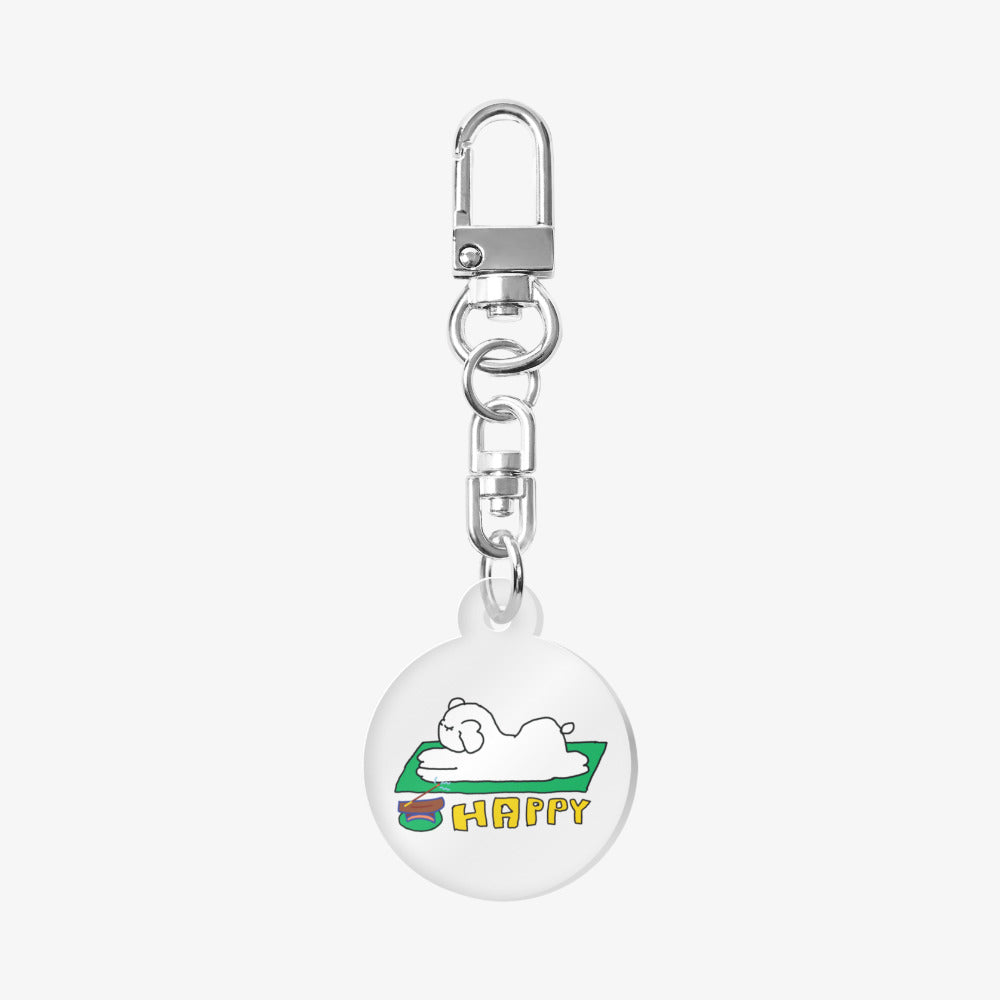 Jimin Kiki - Joyful Yoga Round Keyring