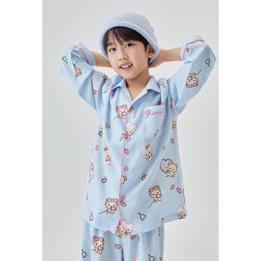 SPAO x Rilakkuma - Kuma's Free Time Long Sleeve Pajamas (Kids)