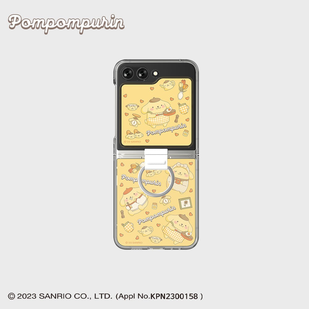 SLBS - Pompompurin Ring Suit Case (Galaxy Z Flip5)