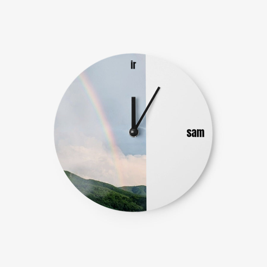 Gold Venus - Rainbow After Rain Round Clock