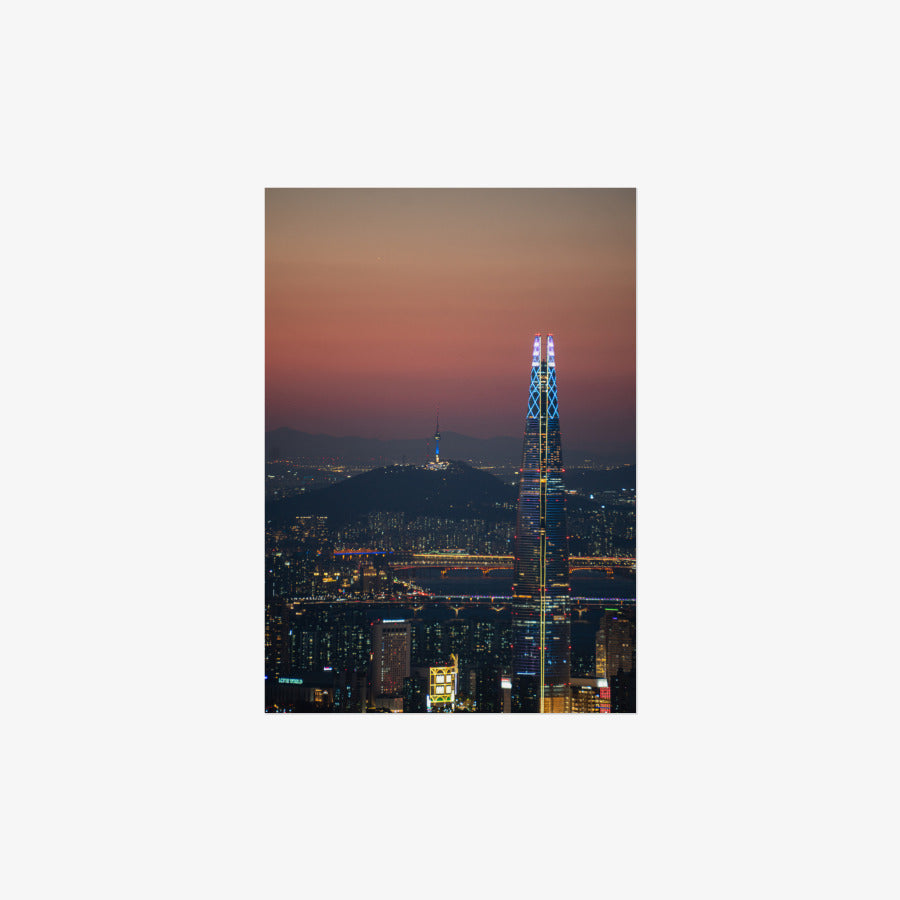 Photo Garden - Two Landmarks in Seoul A4 Poster