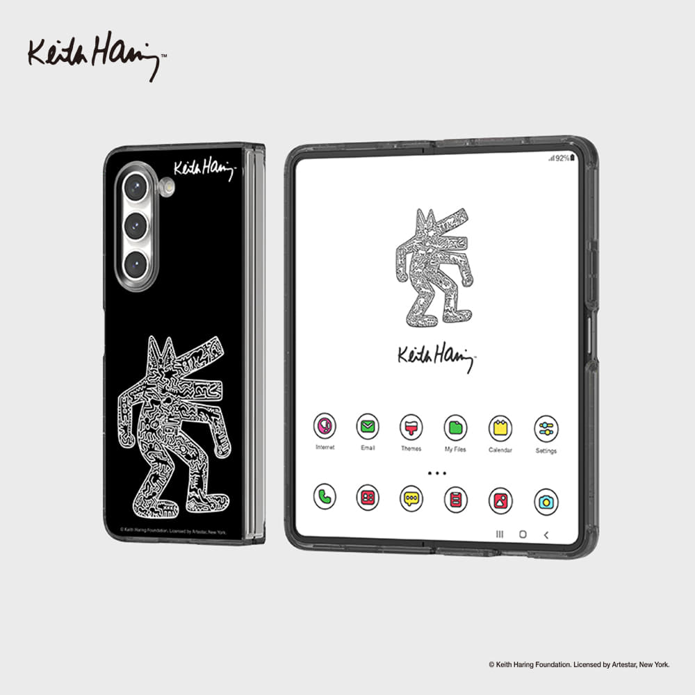 SLBS - Keith Haring Black Eco Lens Case (Galaxy Z Fold5)