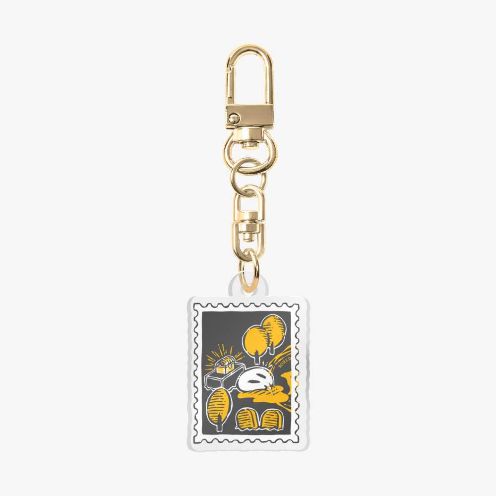 Liquid Shadow Studio - Stamp Quest for Gold Acrylic Keyring