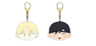 Homeless - Homecoming Day Popup Store - Jjooler Face Keyring (Ha-jun, Eun-young)