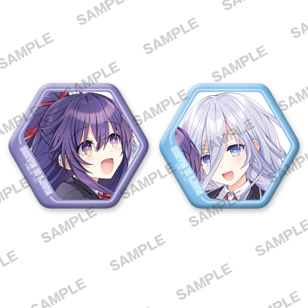 Date A Live x ANIPLUS - Can Badge 2-piece Set (Toka & Mio)