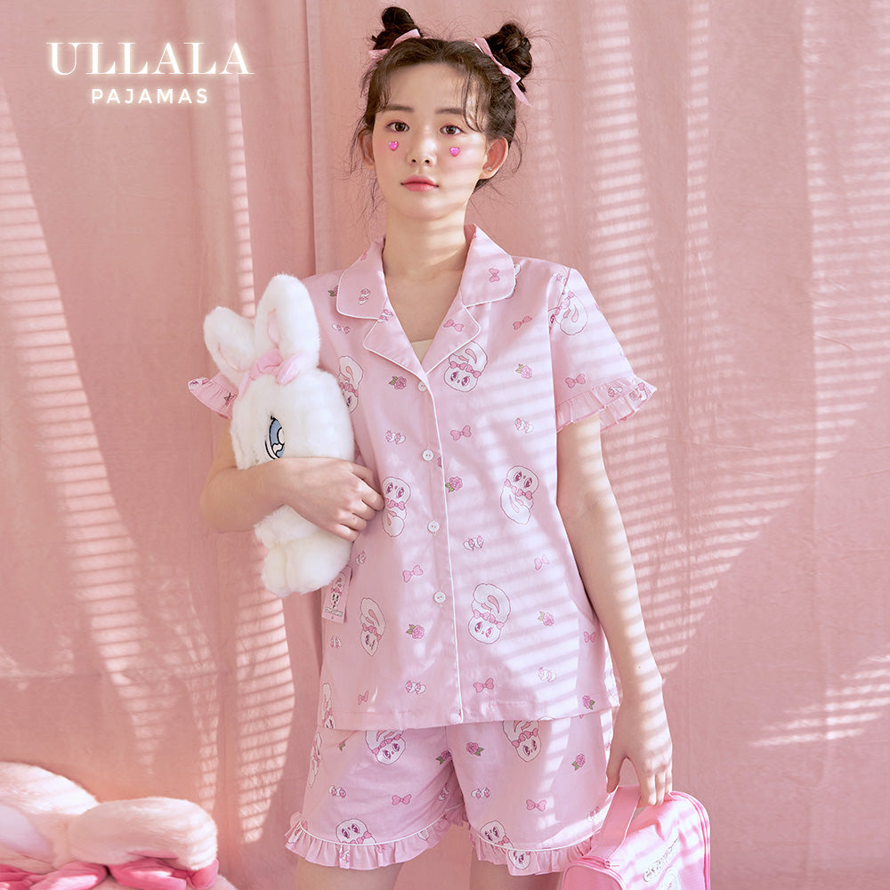 Esther Bunny x Ullala - Heart Bunny Short Sleeve Pajamas Set