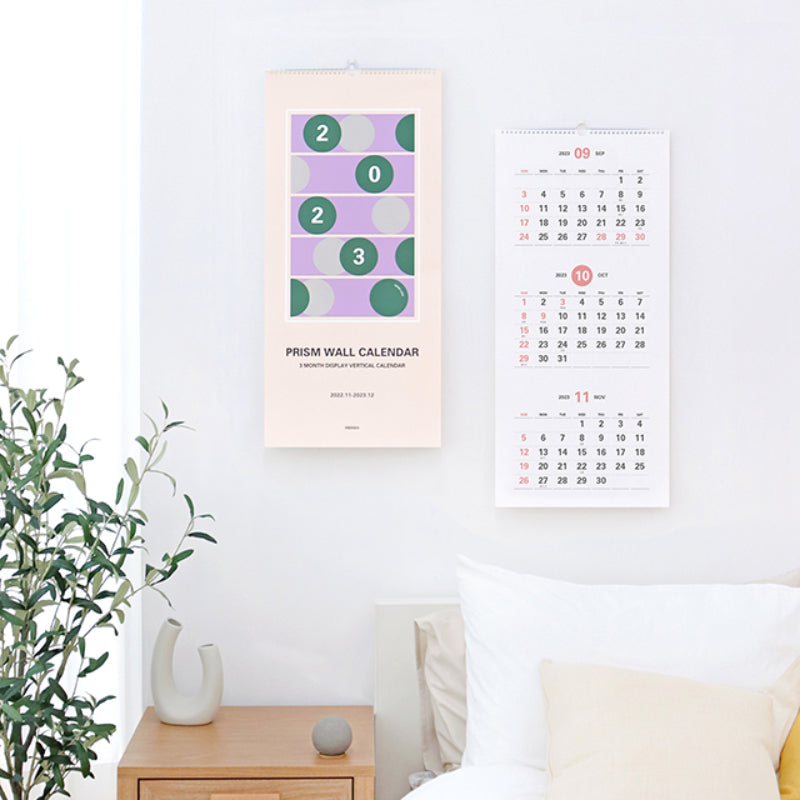 INDIGO - 2023 Prism 3-Month Display Wall Calendar