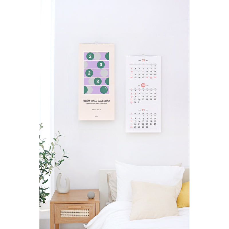 INDIGO - 2023 Prism 3-Month Display Wall Calendar