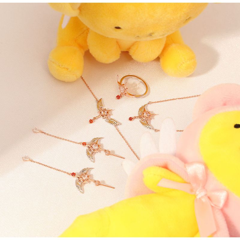 OST x Cardcaptor Sakura - Dream Wand Silver Earrings