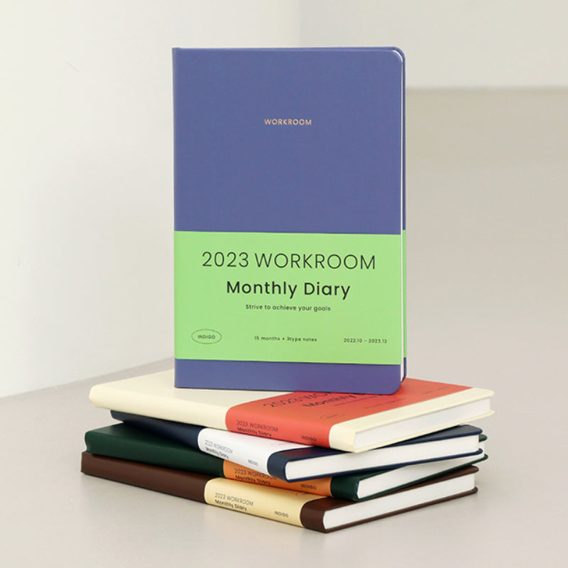 INDIGO - 2023 Workroom Monthly Diary A5