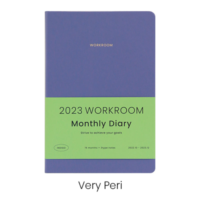 INDIGO - 2023 Workroom Monthly Diary A5