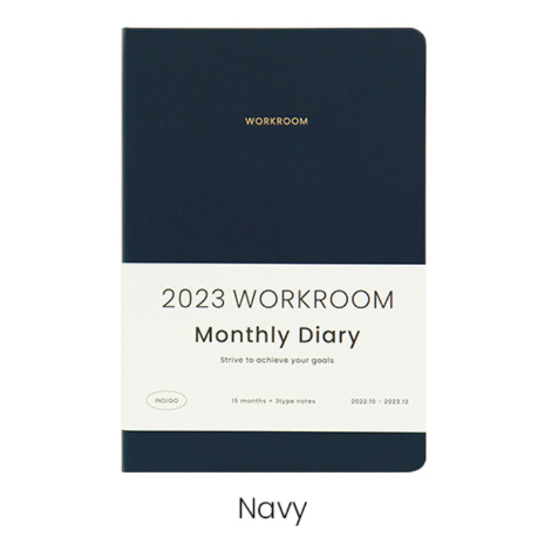 INDIGO - 2023 Workroom Monthly Diary A5