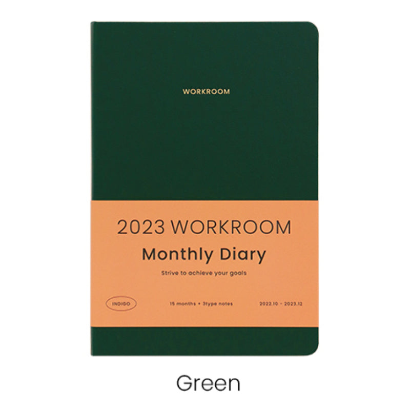 INDIGO - 2023 Workroom Monthly Diary A5