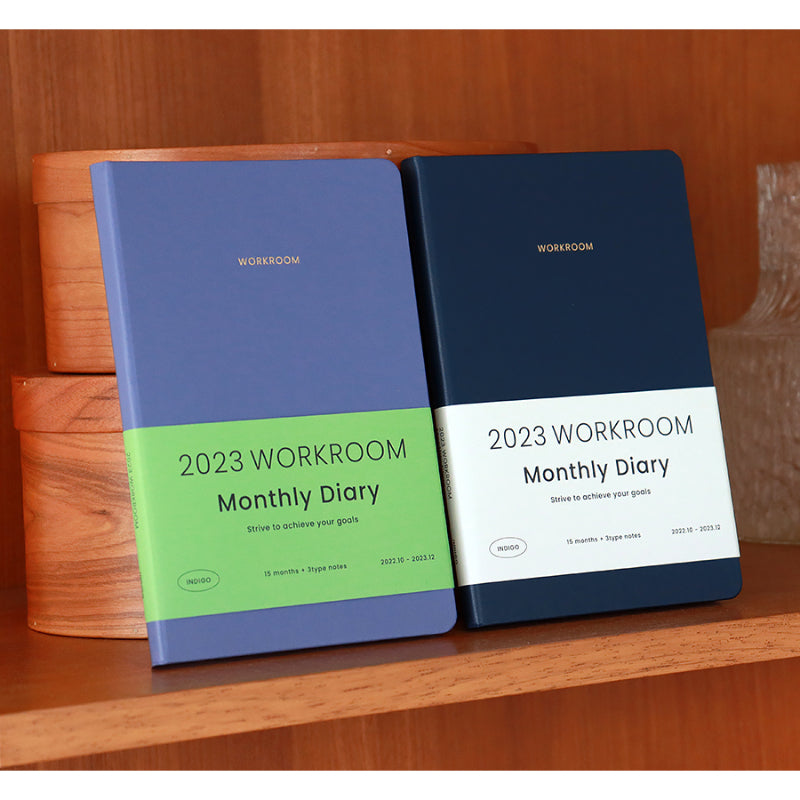 INDIGO - 2023 Workroom Monthly Diary A5