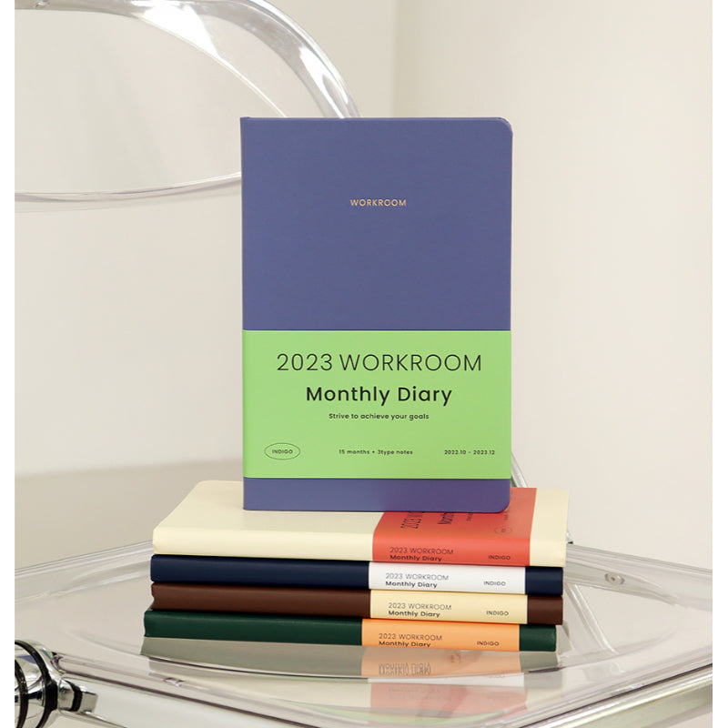 INDIGO - 2023 Workroom Monthly Diary A5