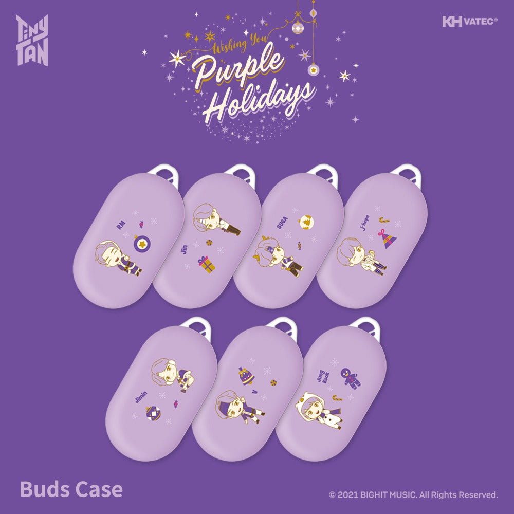 BTS - TinyTAN Purple Holidays Galaxy Buds Case