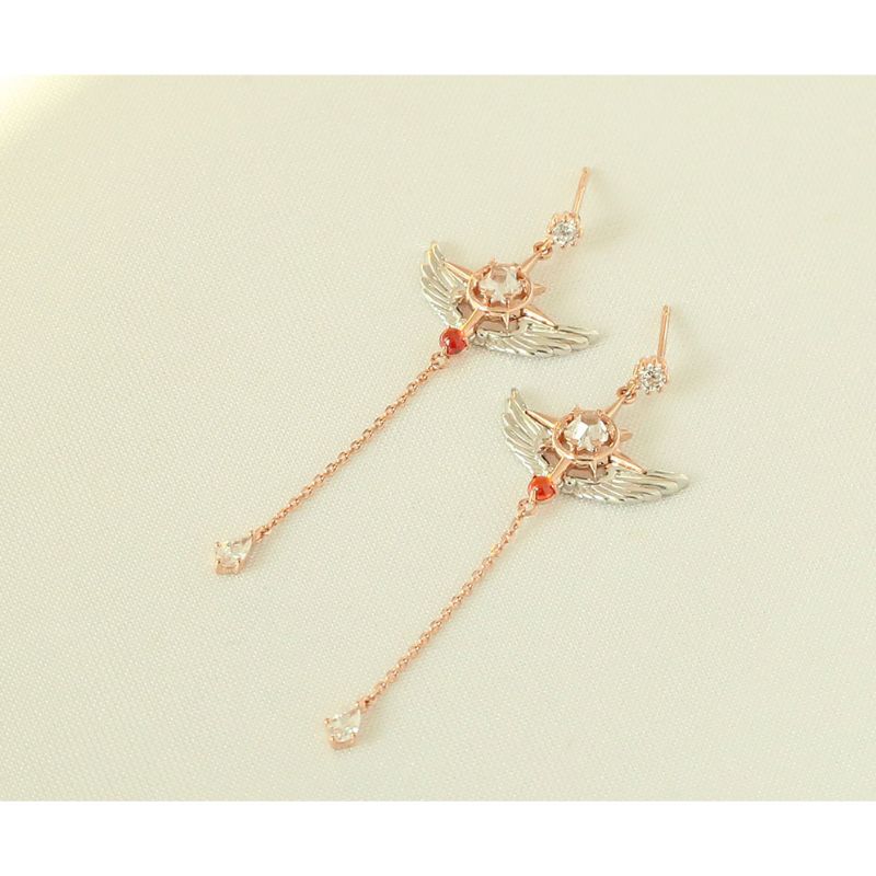 OST x Cardcaptor Sakura - Dream Wand Silver Earrings