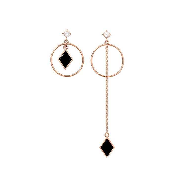 OST - Square Pearl Point Long Clutch Earrings