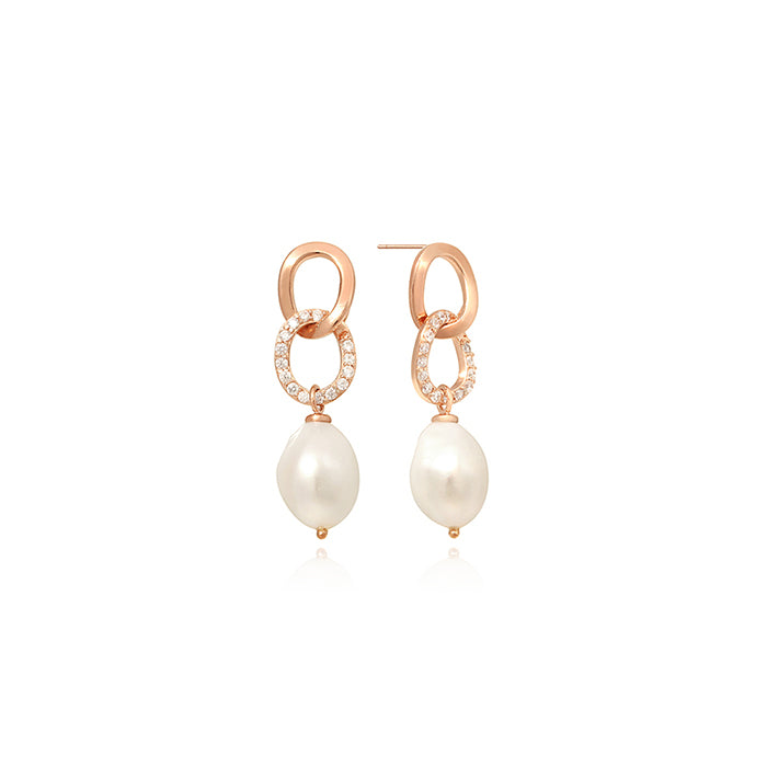 OST - Cubic Turing Bold Pearl Earrings