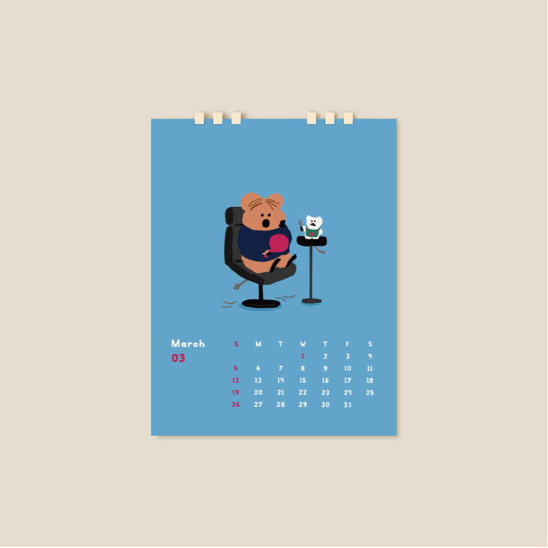 Dinotaeng - 2023 Desk Calendar