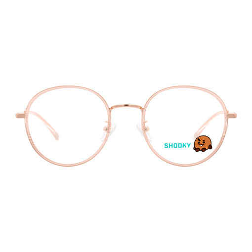 BT21 x LookOptical - Sweet Pink Soltex Metal Frame Spectacles