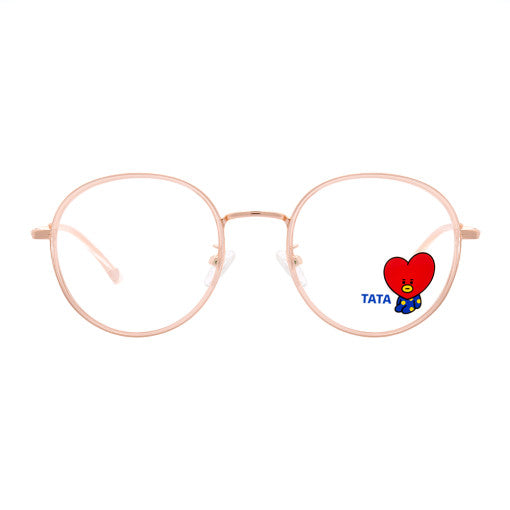 BT21 x LookOptical - Sweet Pink Soltex Metal Frame Spectacles