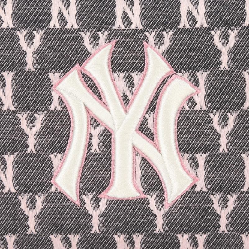  Hàng Chính Hãng Túi MLB Monogram Jacquard Cross Bag NewYork  Yankees Black/Pink 2021 [O]** [32BGDC011 50l]