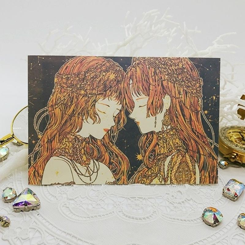 Libet - Estrella Gold Leaf Postcard Set