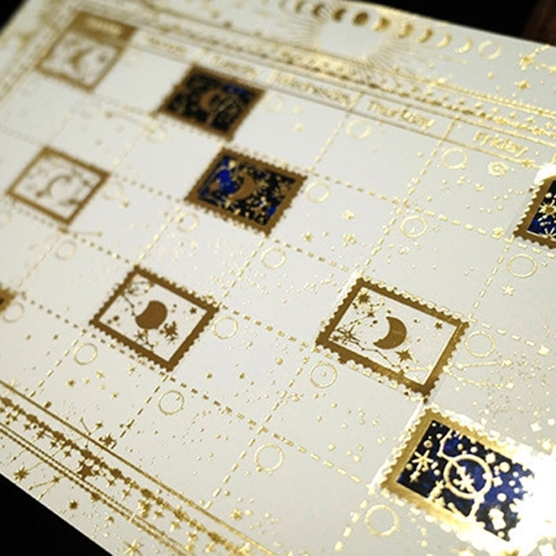 Libet - Moon Gold Foil Stamp Sticker