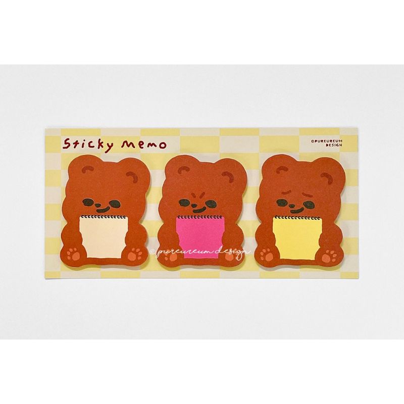 Pureureumdesign x 10x10 - Cupid Bear Sketchbook Sticky Notes