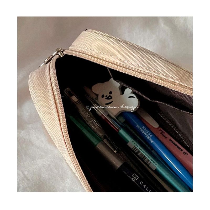 Pureureumdesign x 10x10 - Cupid Bear Embroidery Pencil Pouch