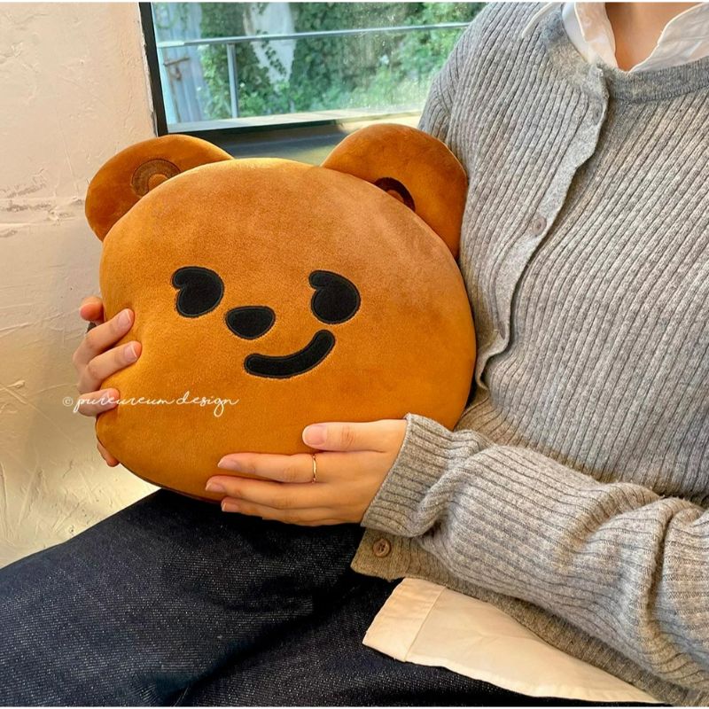 Pureureumdesign - Cupid Bear Face Cushion