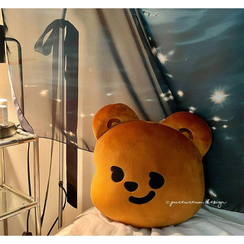 Pureureumdesign - Cupid Bear Face Cushion