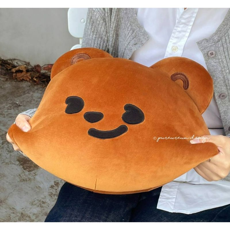 Pureureumdesign - Cupid Bear Face Cushion