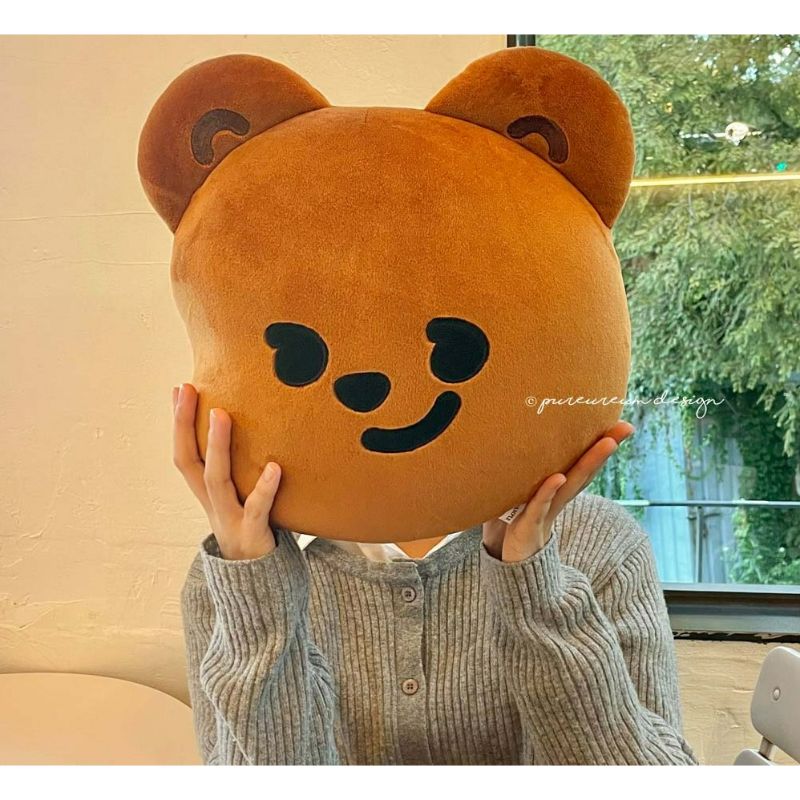 Pureureumdesign - Cupid Bear Face Cushion