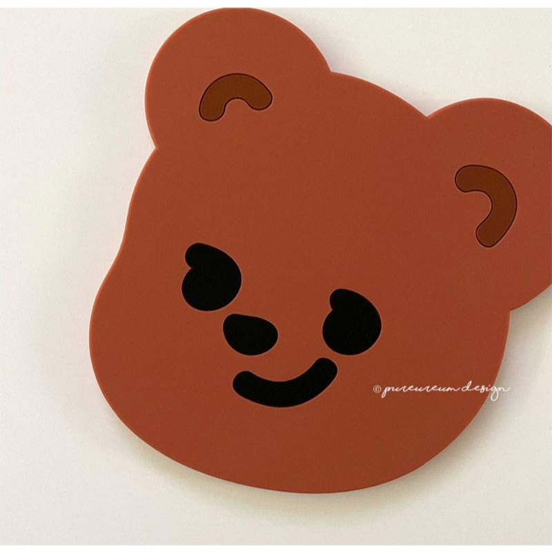 Pureureumdesign - Cupid Bear and Titi Silicone Coaster